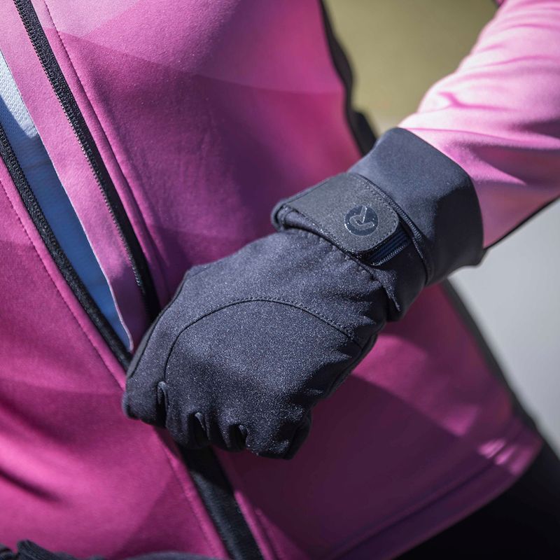 Рукавички велосипедні жіночі Rogelli Core II Winter Windproof W black 6