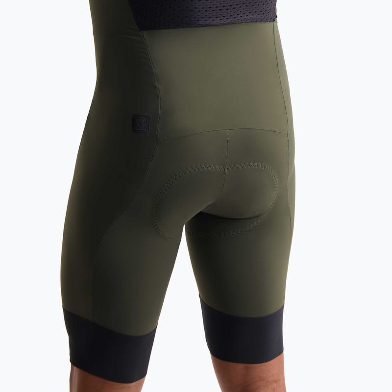 Чоловічі велосипедні шорти Rogelli Signature Bib Short зелені 3