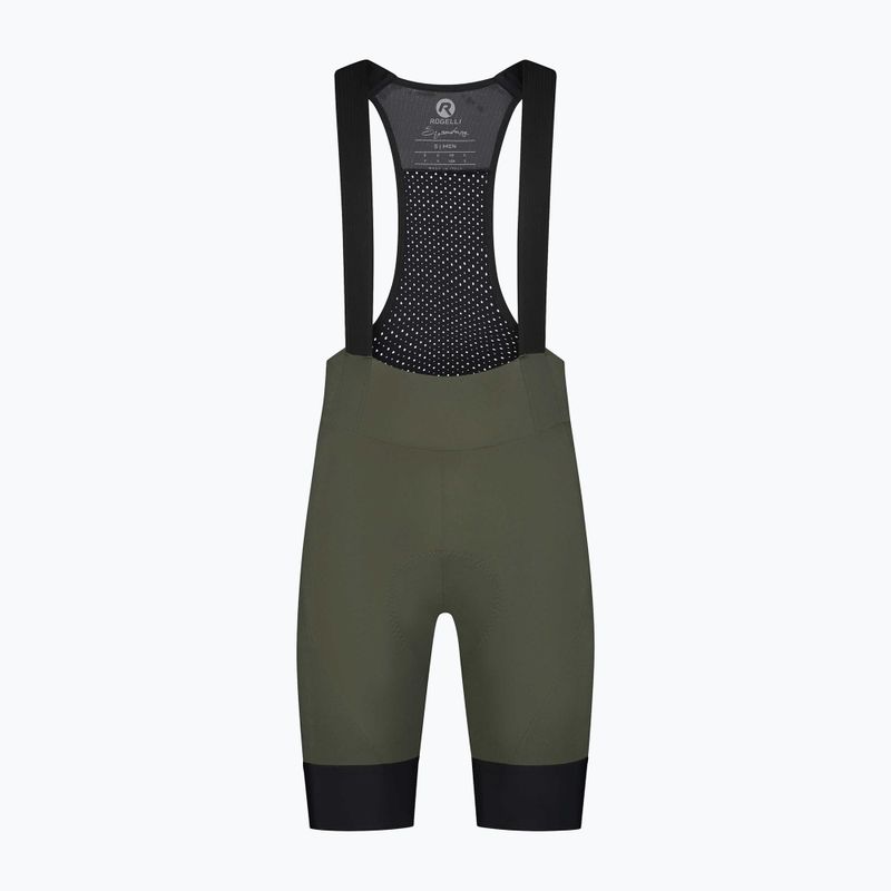 Чоловічі велосипедні шорти Rogelli Signature Bib Short зелені 4