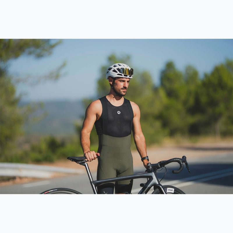 Чоловічі велосипедні шорти Rogelli Signature Bib Short зелені 7