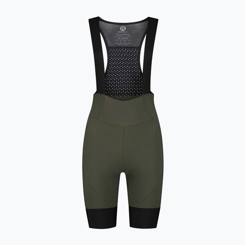 Жіночі велосипедні шорти Rogelli Signature Bib Short W зелені 4