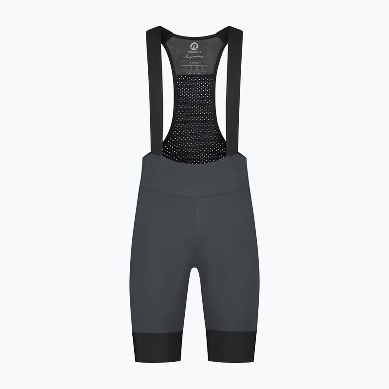 Чоловічі велосипедні шорти Rogelli Signature Bib Short сірі 8