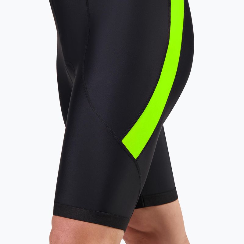 Чоловічі велосипедні шорти Rogelli Core Bib Short чорний/жовтий 4