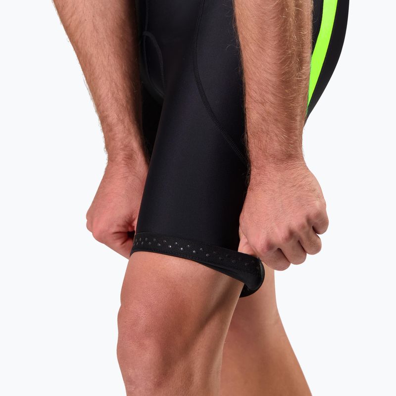 Чоловічі велосипедні шорти Rogelli Core Bib Short чорний/жовтий 5