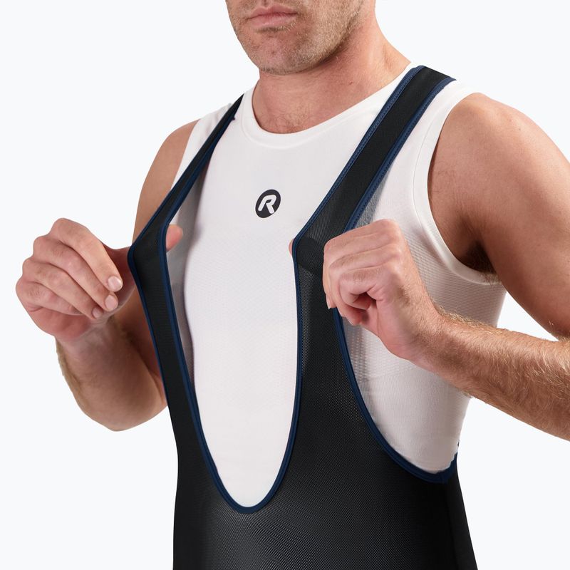 Чоловічі велосипедні шорти Rogelli Core Bib Short чорні/сині 3