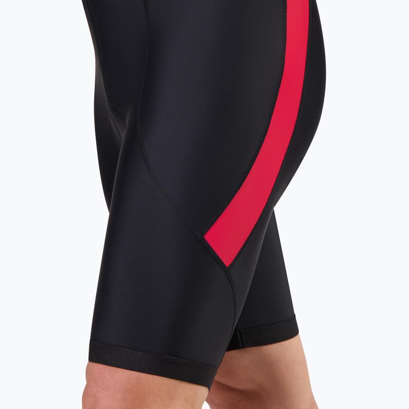 Чоловічі велосипедні шорти Rogelli Core Bib Short чорно-червоні 4