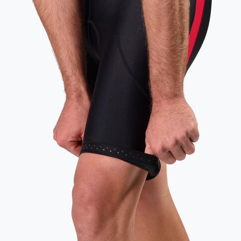 Чоловічі велосипедні шорти Rogelli Core Bib Short чорно-червоні 5