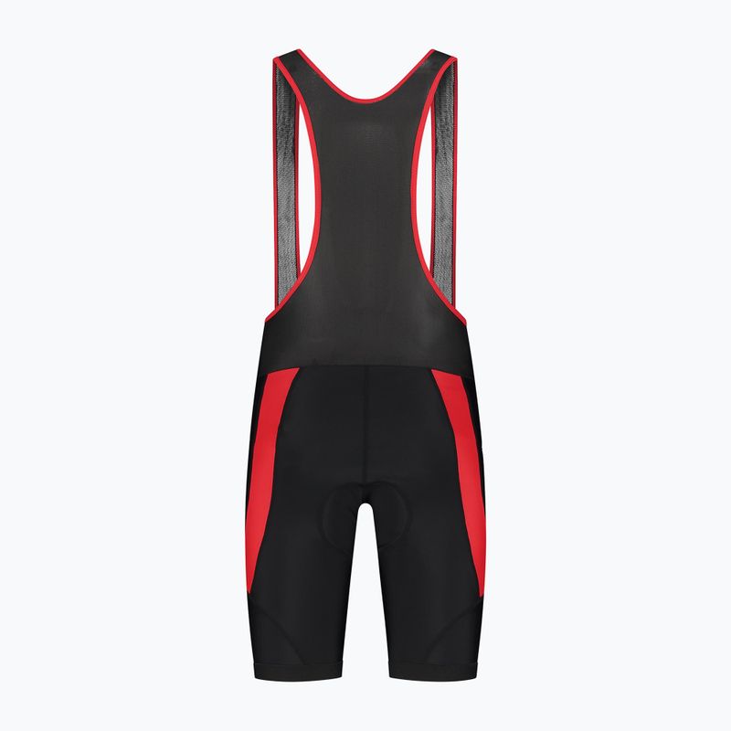 Чоловічі велосипедні шорти Rogelli Core Bib Short чорно-червоні 7
