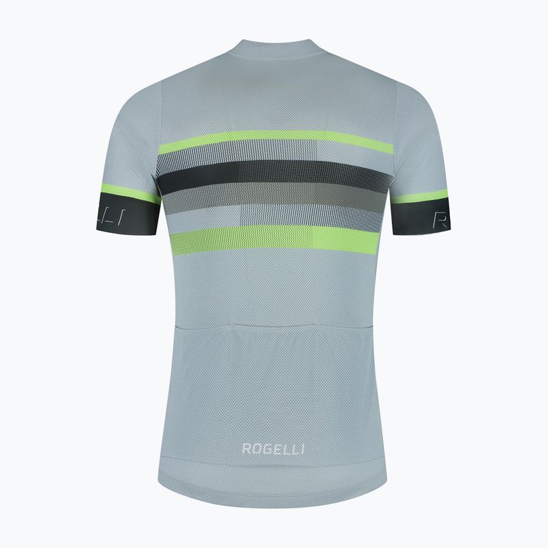 Футболка велосипедна чоловіча Rogelli Hero II grey/lime 6