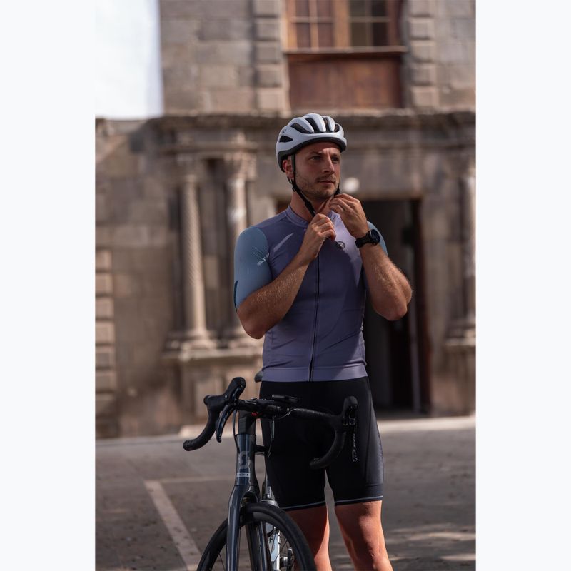 Футболка велосипедна чоловіча Rogelli Fast grey/dusty teal/teal 8