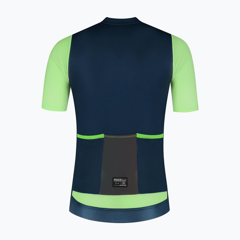 Футболка велосипедна чоловіча Rogelli Fast blue/lime 6