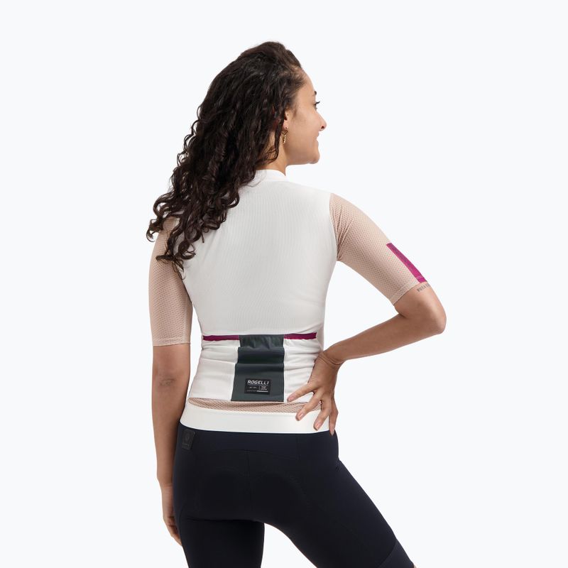 Футболка велосипедна жіноча Rogelli Fast sand/dusty pink/cherry 2