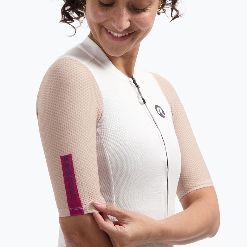 Футболка велосипедна жіноча Rogelli Fast sand/dusty pink/cherry 3