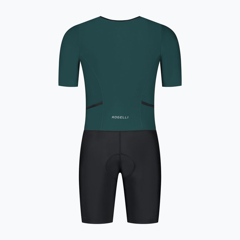 Комбінезон для тріатлону Rogelli Florida Tri Suit black/dark teal 2