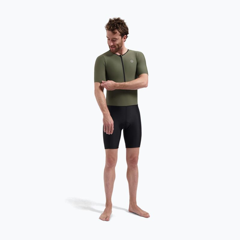 Комбінезон для тріатлону Rogelli Florida Tri Suit black/army green 4