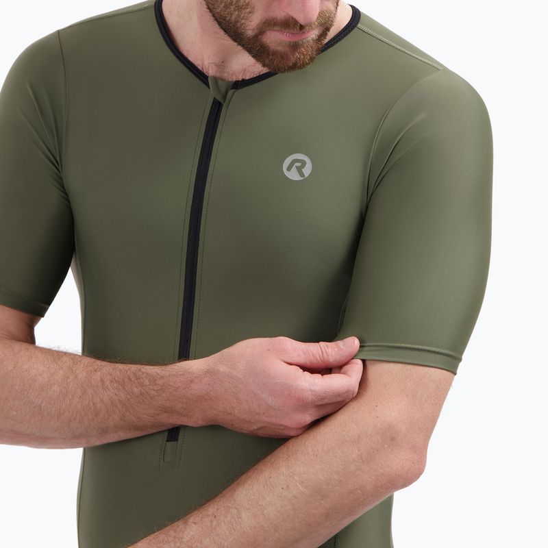 Комбінезон для тріатлону Rogelli Florida Tri Suit black/army green 6