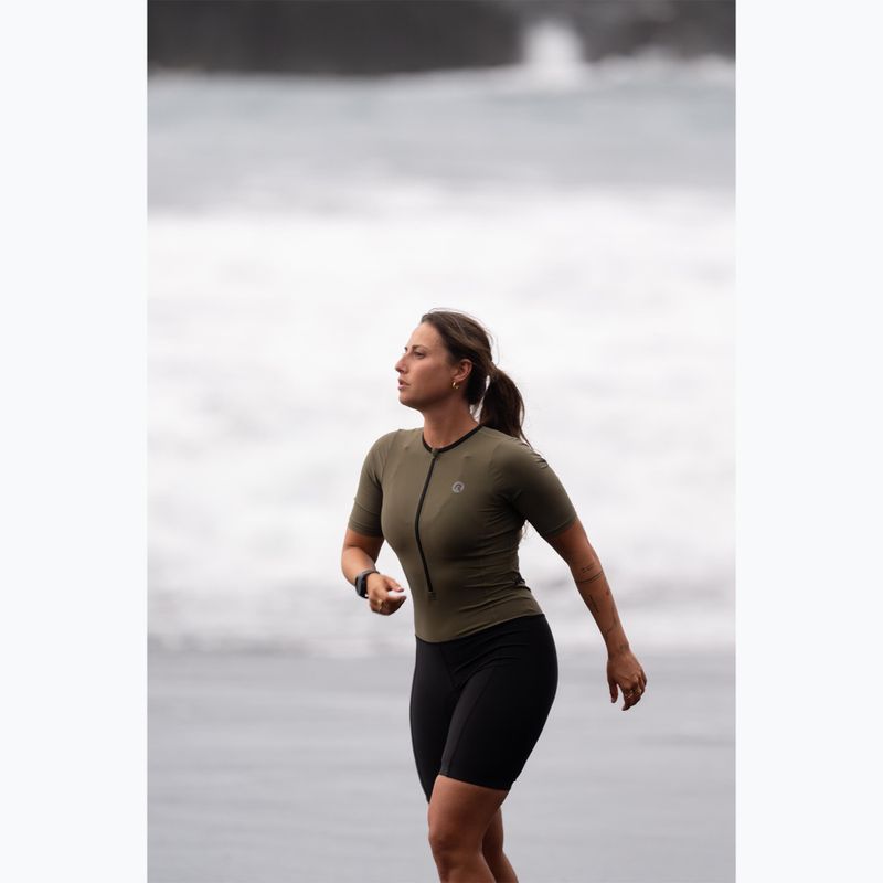 Комбінезон для тріатлону Rogelli Florida Tri Suit black/army green 12