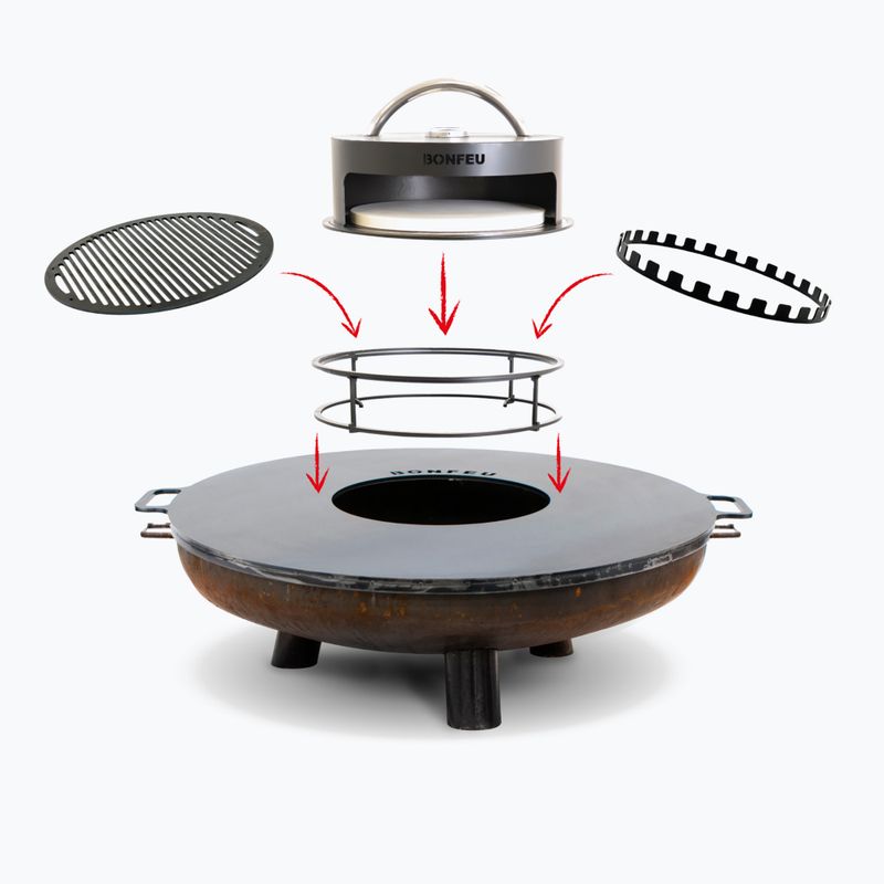 Вогнище садове BonFeu BonBowl Plus 60 cm corten 2