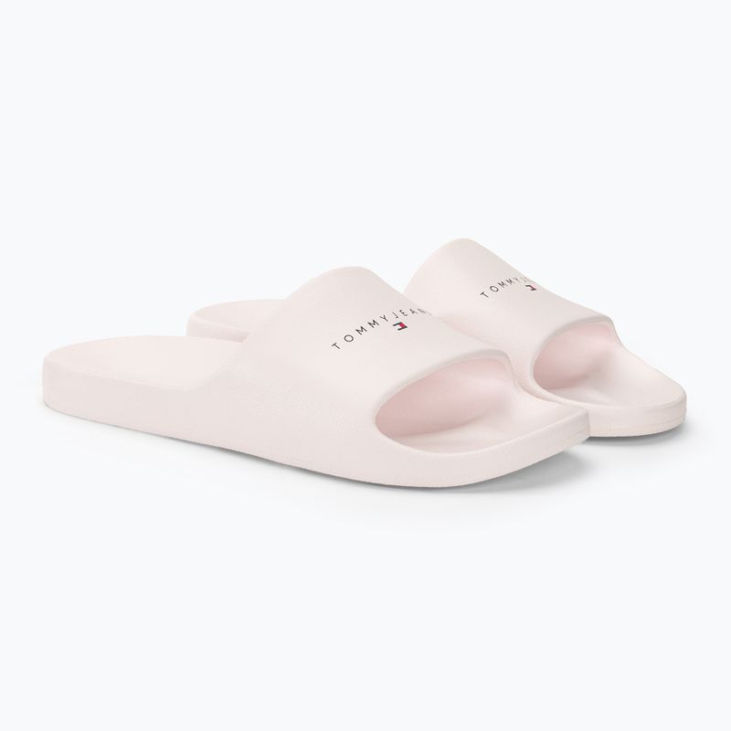 Шльопанці жіночі Tommy Jeans Printed Pu Pool Slide ecru 4