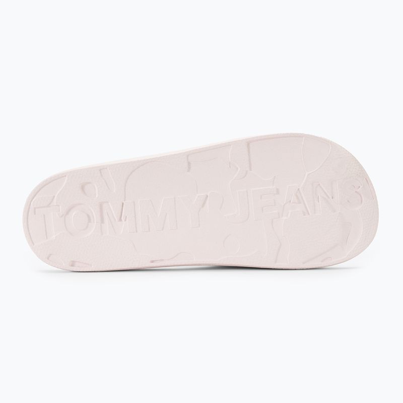 Шльопанці жіночі Tommy Jeans Printed Pu Pool Slide ecru 5