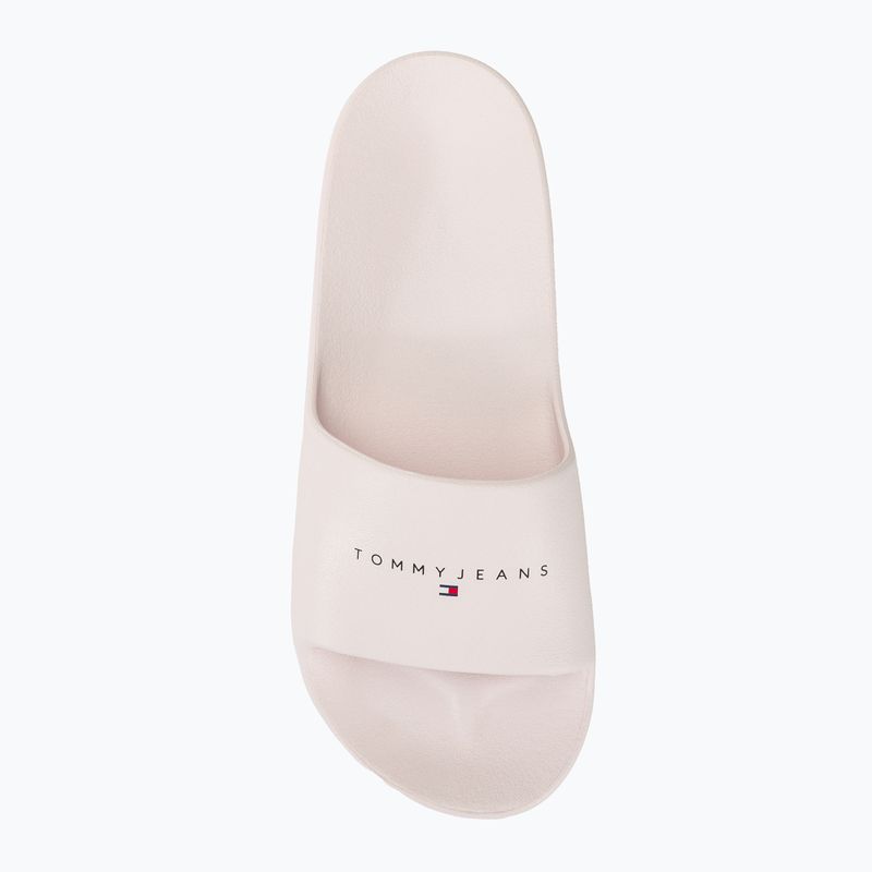 Шльопанці жіночі Tommy Jeans Printed Pu Pool Slide ecru 6
