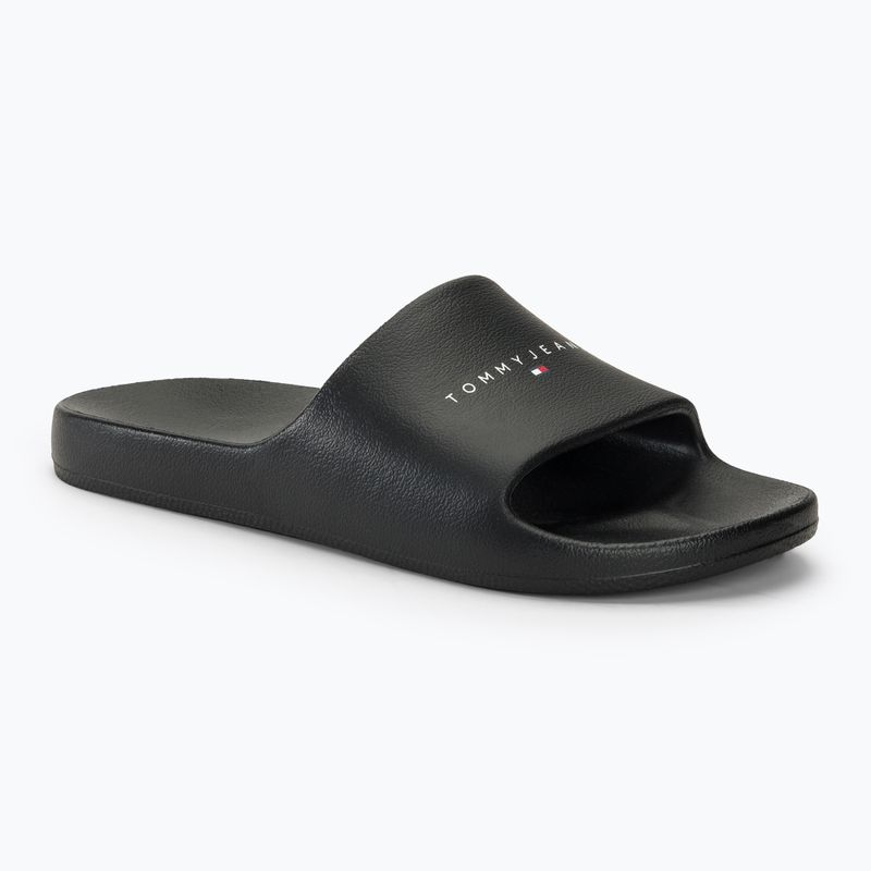 Шльопанці жіночі Tommy Jeans Printed Pu Pool Slide black