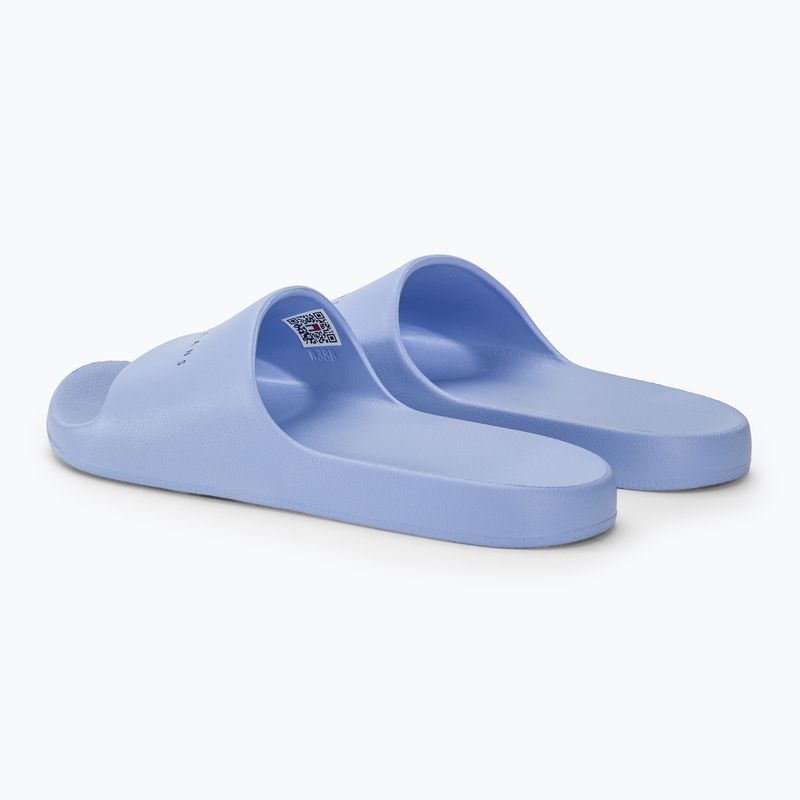 Шльопанці жіночі Tommy Jeans Printed Pu Pool Slide moderate blue 3