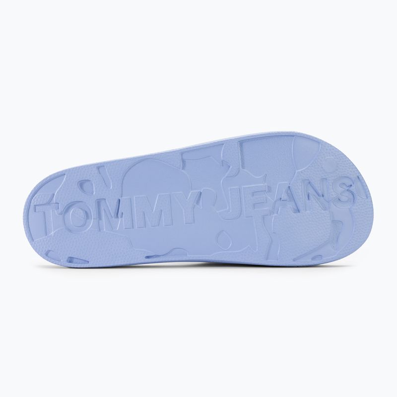 Шльопанці жіночі Tommy Jeans Printed Pu Pool Slide moderate blue 5