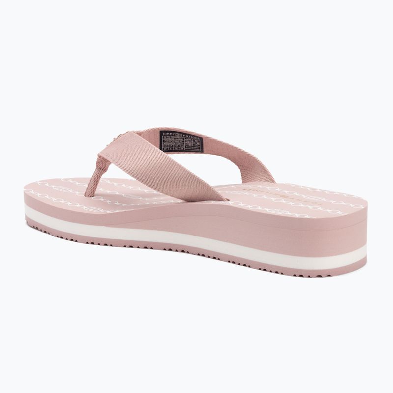 В'єтнамки жіночі Tommy Hilfiger Im Th Chainprint Midwedge Sandal foggy pink 3