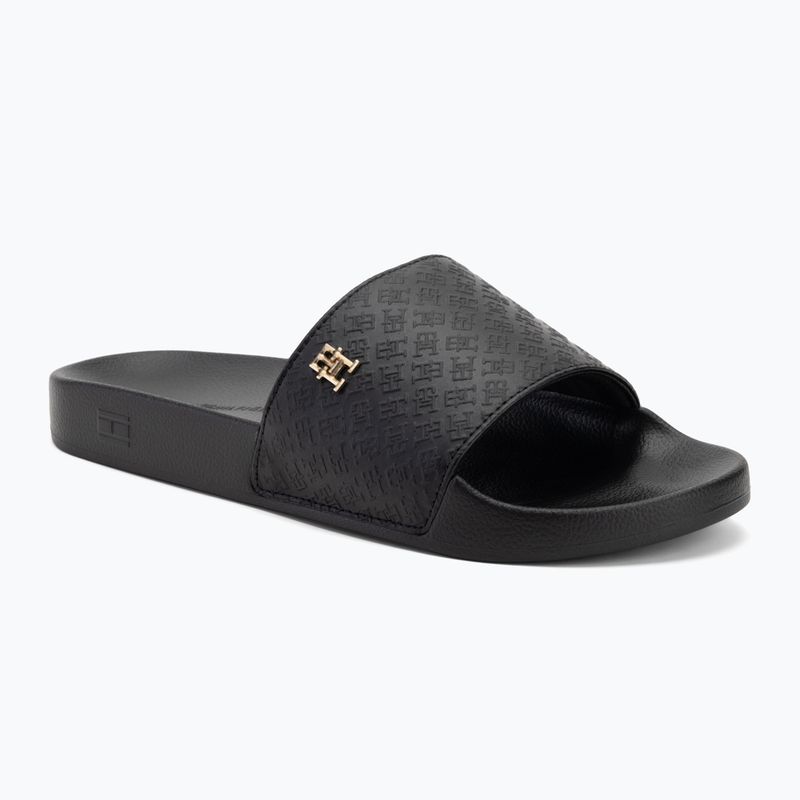 Шльопанці жіночі Tommy Hilfiger Monogram Poolside black