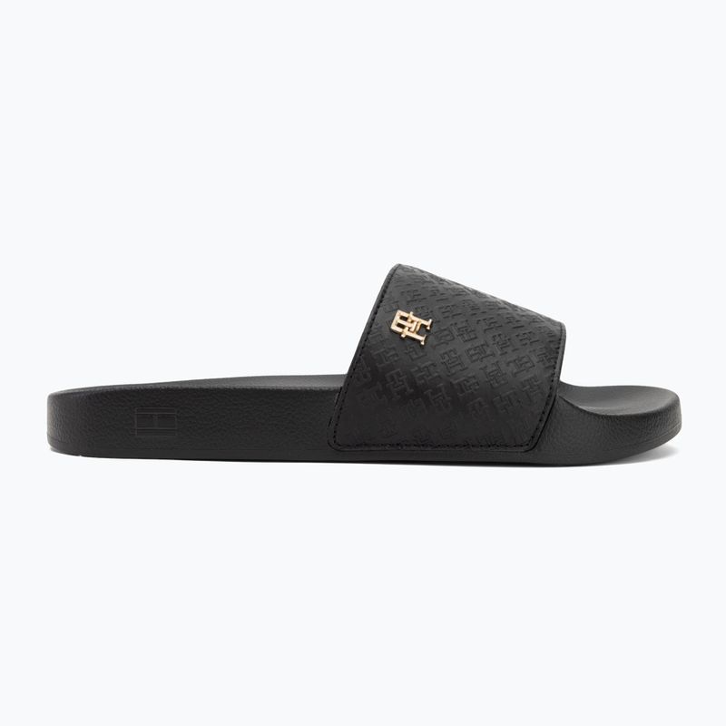 Шльопанці жіночі Tommy Hilfiger Monogram Poolside black 2