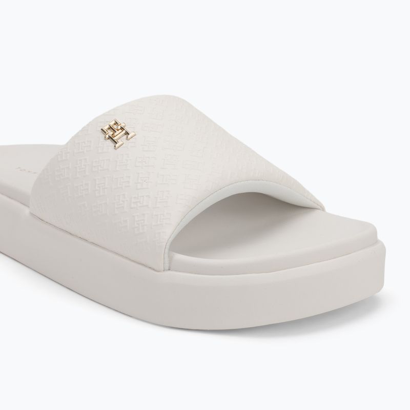 Шльопанці жіночі Tommy Hilfiger Platform Monogram Poolslide ancient white 7
