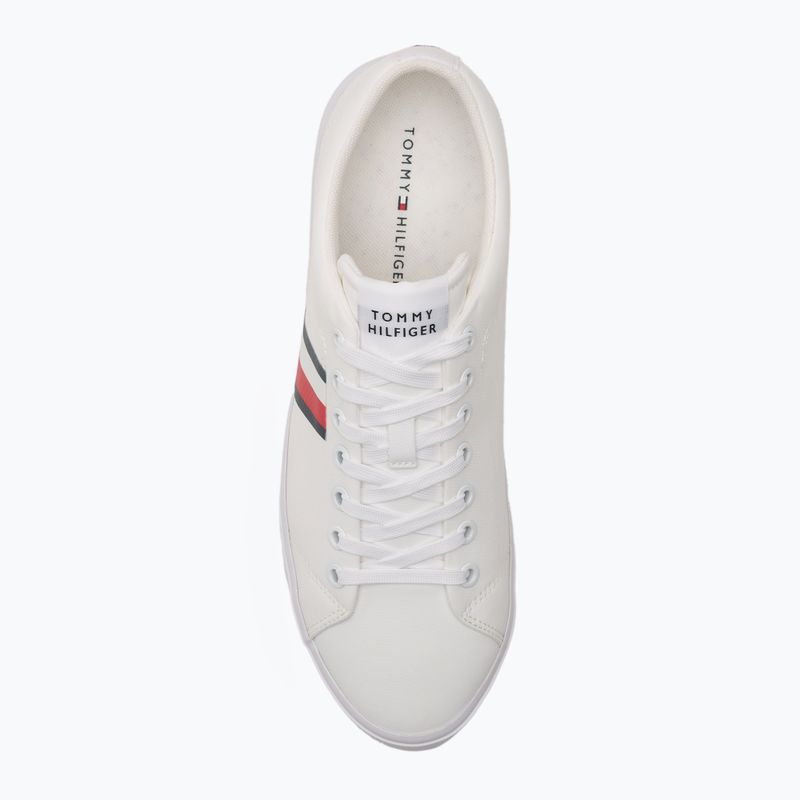 Кеди чоловічі Tommy Hilfiger Th Hi Vulc Low Core Stripes Mesh YBS white 5