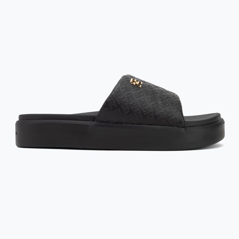Шльопанці жіночі Tommy Hilfiger Platform Monogram Poolslide black 2