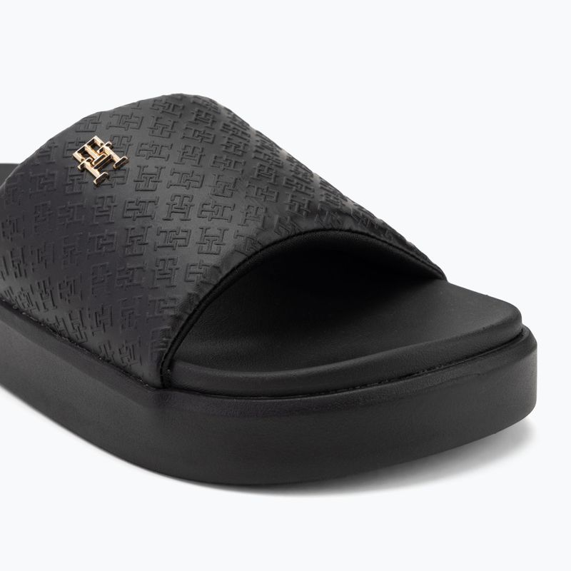 Шльопанці жіночі Tommy Hilfiger Platform Monogram Poolslide black 7