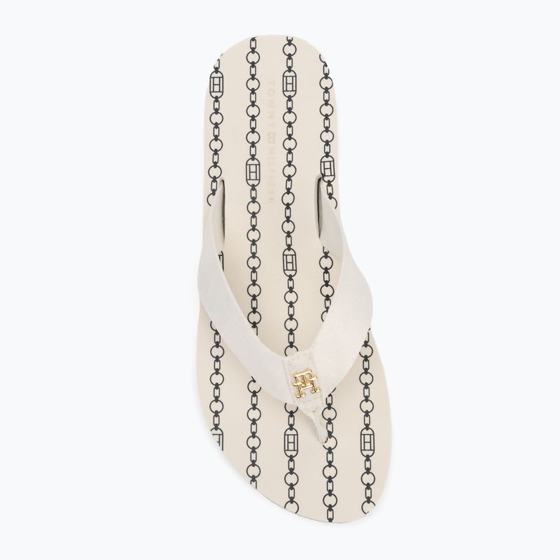 В'єтнамки жіночі Tommy Hilfiger Chain Print Beach Sandal ivory 5