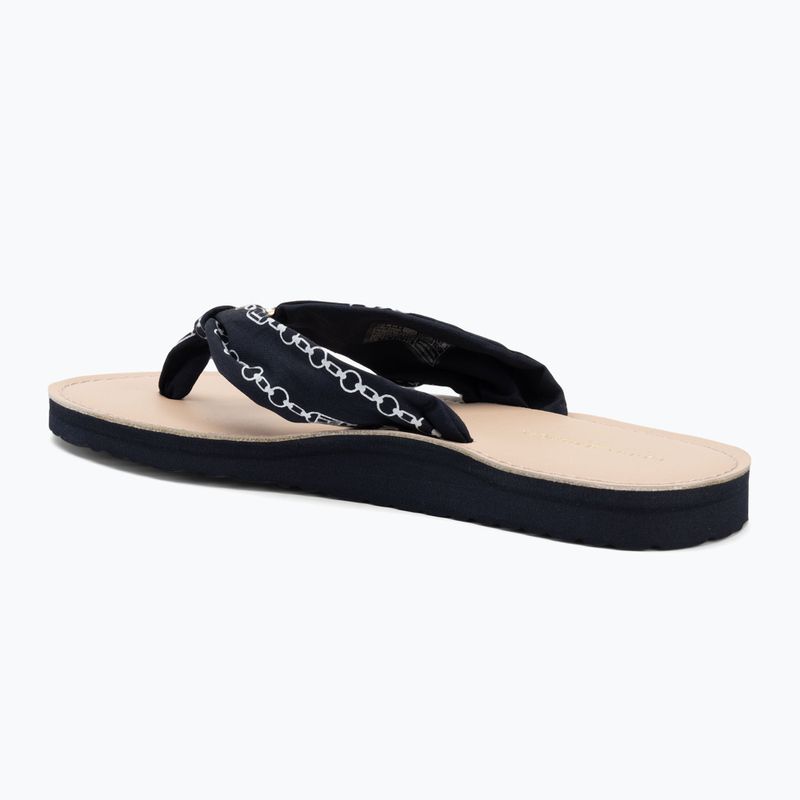 В'єтнамки жіночі Tommy Hilfiger Chain Print Elevated Sandal space blue 3