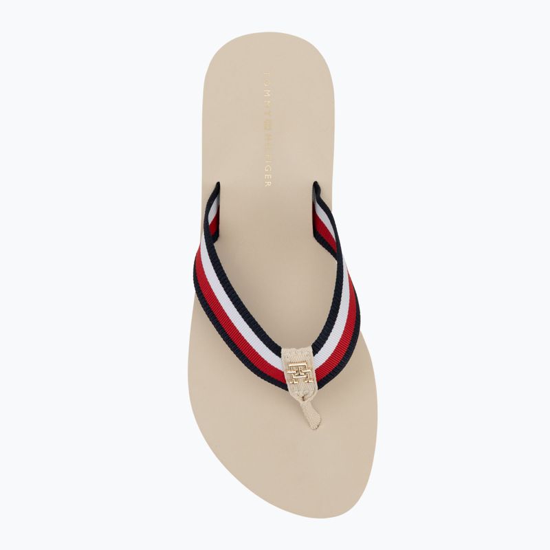 В'єтнамки жіночі Tommy Hilfiger Corp Mid Wedge Beach Sandal muslin 5
