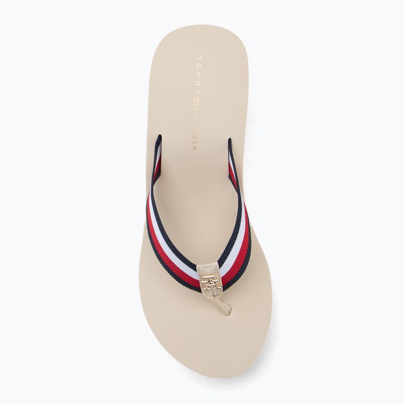 В'єтнамки жіночі Tommy Hilfiger Corporate Wedge Beach Sandal muslin 5