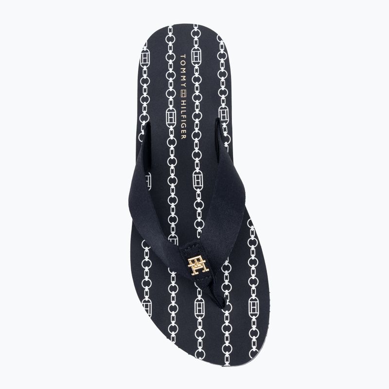 В'єтнамки жіночі Tommy Hilfiger Chain Print Beach Sandal space blue 5