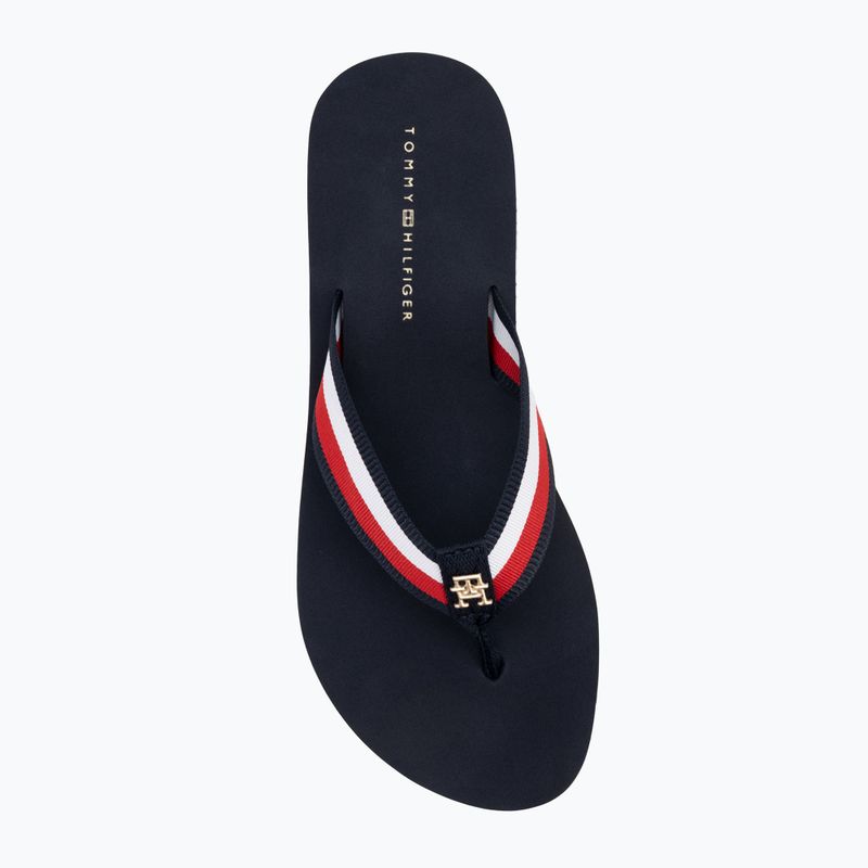 В'єтнамки жіночі Tommy Hilfiger Corp Mid Wedge Beach Sandal space blue 5