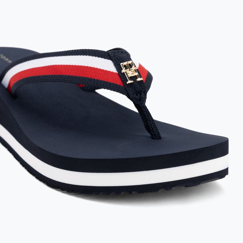 В'єтнамки жіночі Tommy Hilfiger Corp Mid Wedge Beach Sandal space blue 7