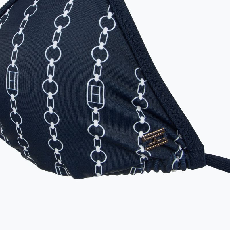 Верхня частина купальника Tommy Hilfiger Triangle Rp Print flag chain dark night navy 3