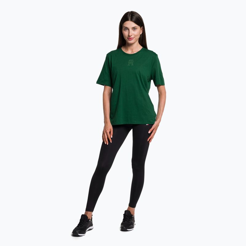 Футболка для тренувань жіноча Tommy Hilfiger Regular Th Monogram green 2