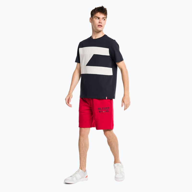 Футболка тренувальна чоловіча Tommy Hilfiger Colorblocked Mix Media blue 2