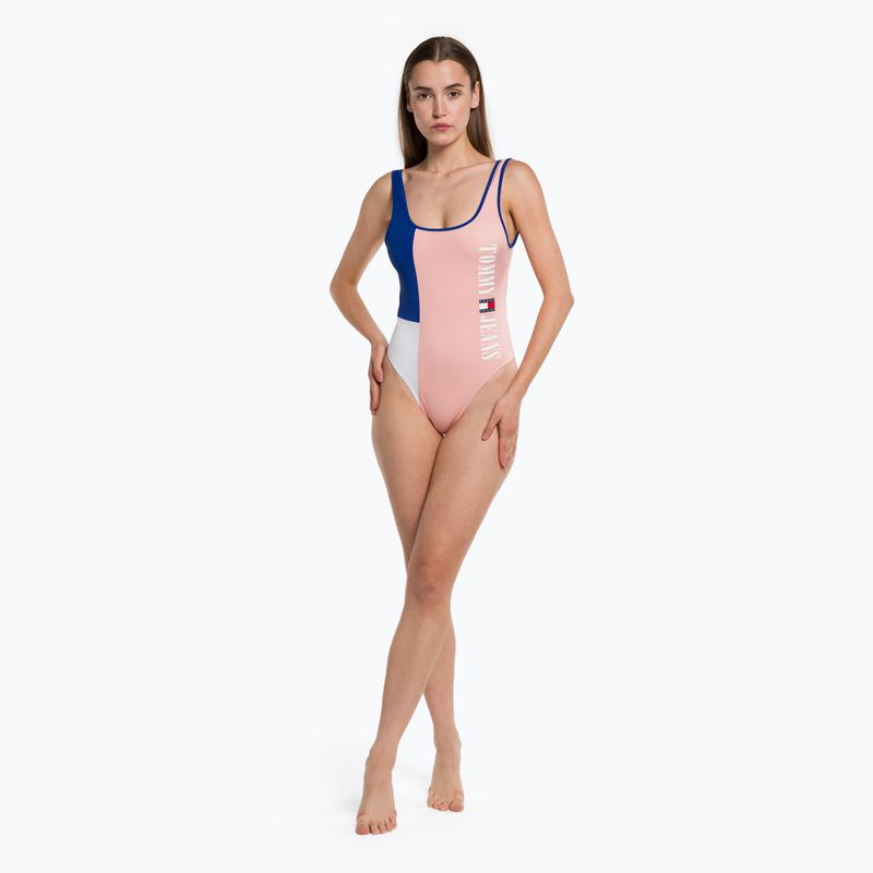 Купальник суцільний жіночий Tommy Hilfiger One Piece Runway pink 5
