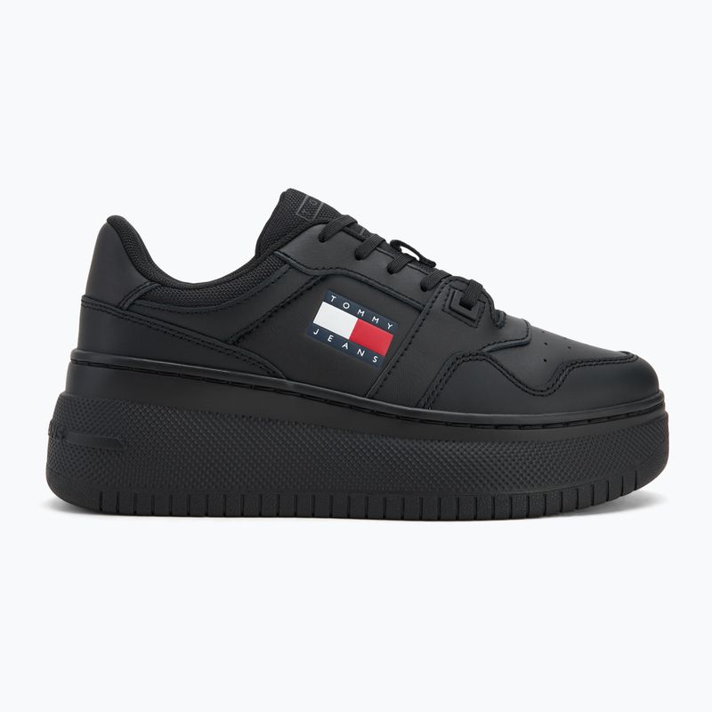 Кросівки жіночі Tommy Jeans Retro Basket Flatform Ess triple black 2