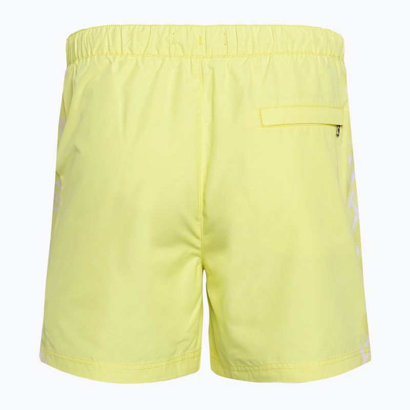 Шорти для плавання чоловічі Tommy Hilfiger SF Medium Drawstring Print reactive monogram yellow tulip 2