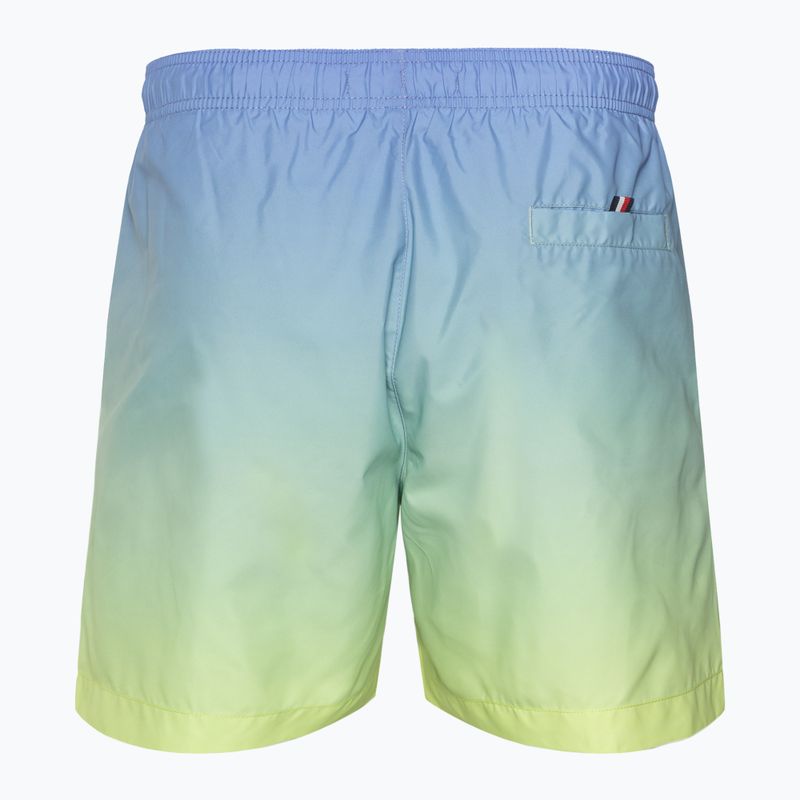 Шорти для плавання чоловічі Tommy Hilfiger Medium Drawstring Print ombre blue spell/yellow tulip 2