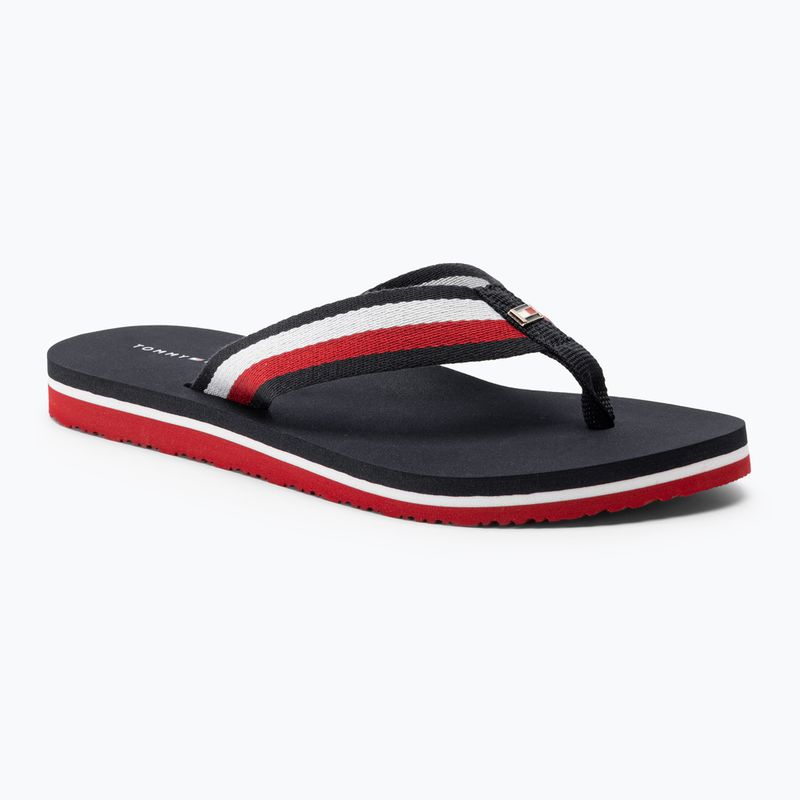 Жіночі шльопанці Tommy Hilfiger Corporate Beach Sandal червоний білий синій